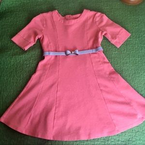 Gap kids coral cotton knit dress, skater skirt